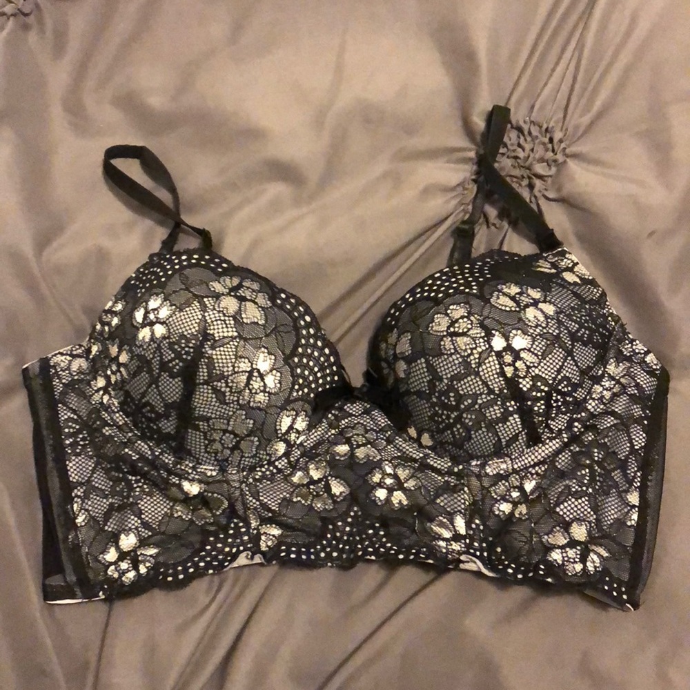 Sexy black lace bra